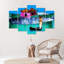 African Landscape - 5 Piece Wrapped Canvas Print-1728953488