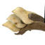 Mobile suspendu en bois flotté et quatre oiseaux, couleur crème, beige et marron, hauteur 61 cm
