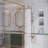 Luxurious Complete Shower System with Rough-in Valve Rain Showerhead-89016526