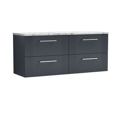 Deco 121.49cm Double Bathroom Vanity Base Only