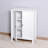 Bathroom Floor Storage Cabinet, White With Double Doors & Adjustable Shelf - Versatile Solution For Your Home Cabinet Door And Adds Elegance Function To