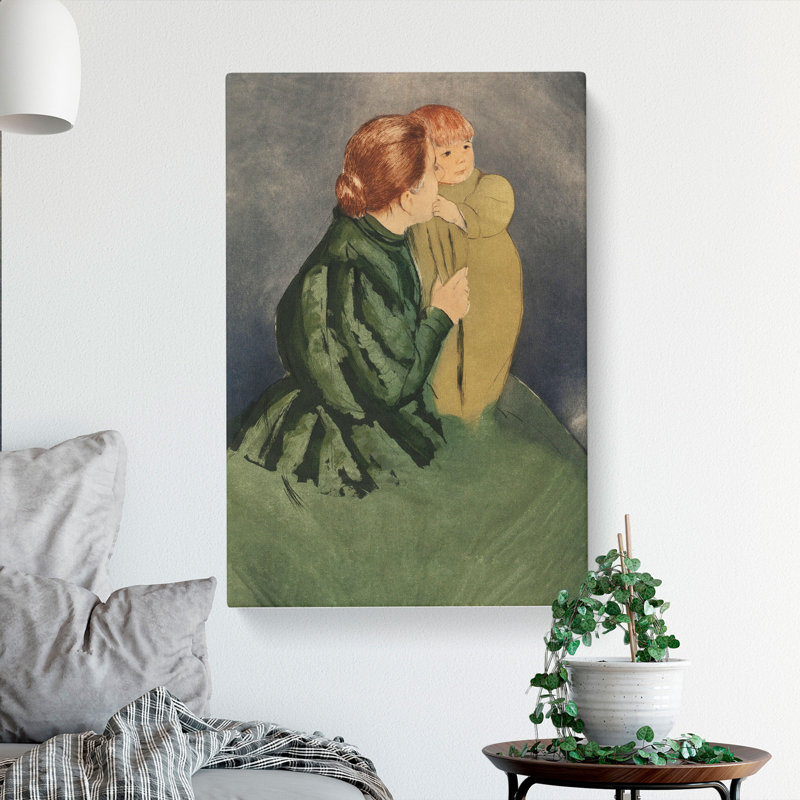 Mother And Child Vol.5 by Mary Cassatt - Wrapped Canvas, 50cm H x 35cm W x 3cm D