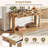Solstice Classic Retro Console Table With 3 Drawers And Solid Wood Legs-120771377