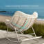 Chaise berçante en acier avec coussin Weixel-106714884-106714886