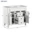 Meuble-lavabo en céramique avec tiroir, porte et meuble-lavabo Zechary-1552064927