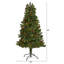 Lighted Artificial Spruce Christmas Tree-1080281913