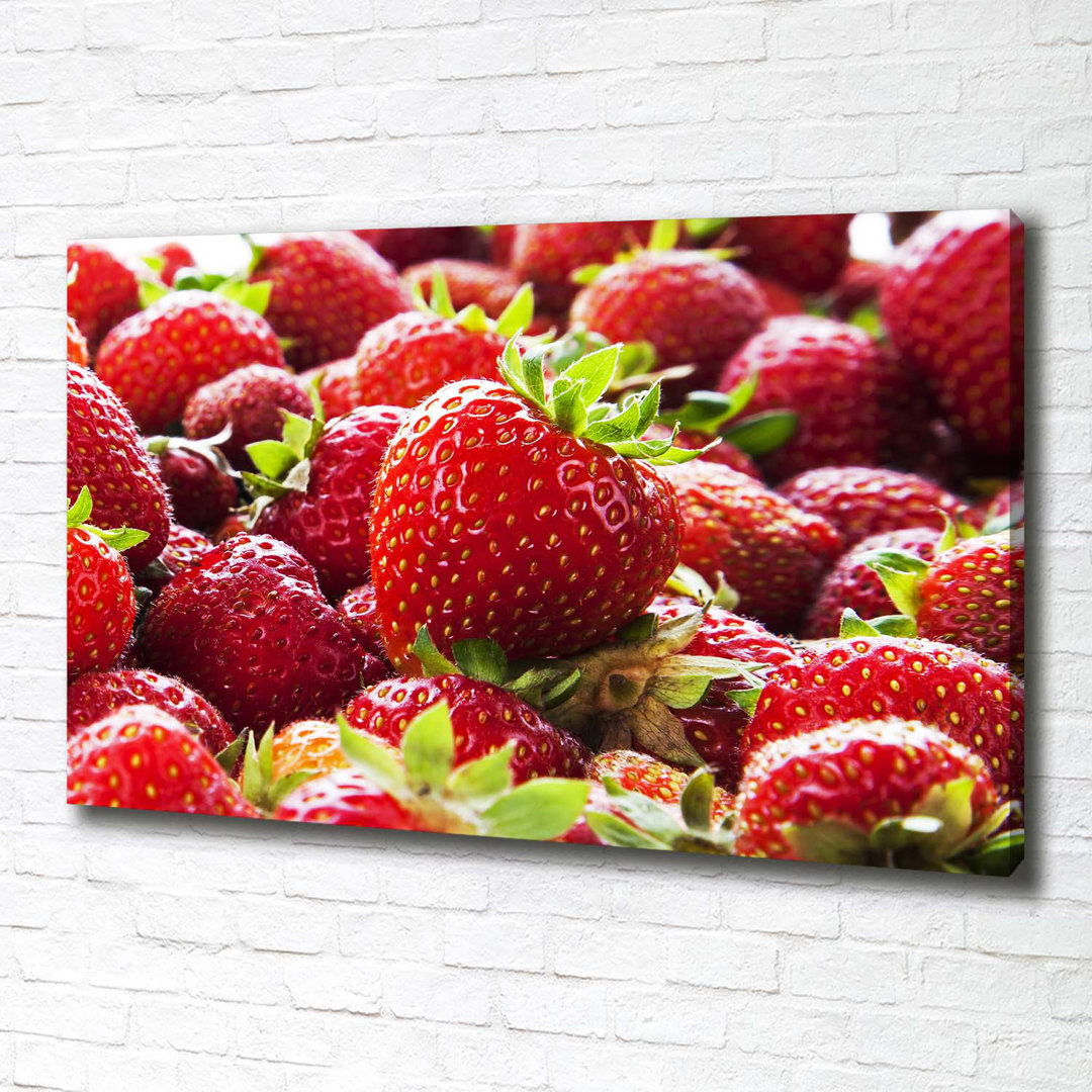 Erdbeeren - Ungerahmte Kunstdrucke auf Leinwand