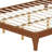 Solid Dry Bamboo Wood Platform Bed Frame, With Wood Slat Support-1717445452