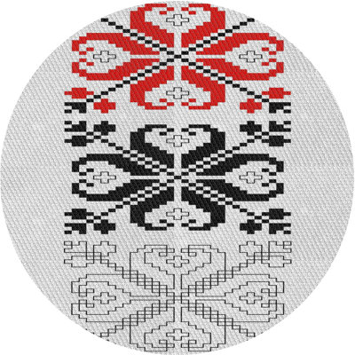 Tapis décoratif damassé noir