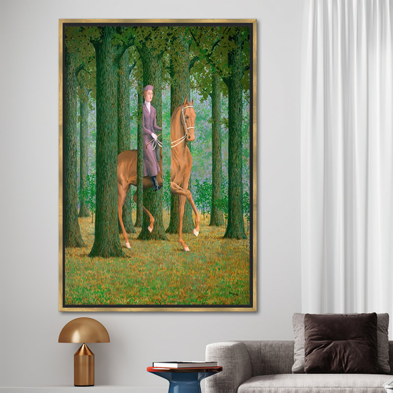 Print on Canvas, 40 cm H x 60 cm W, Gold Floater Framed