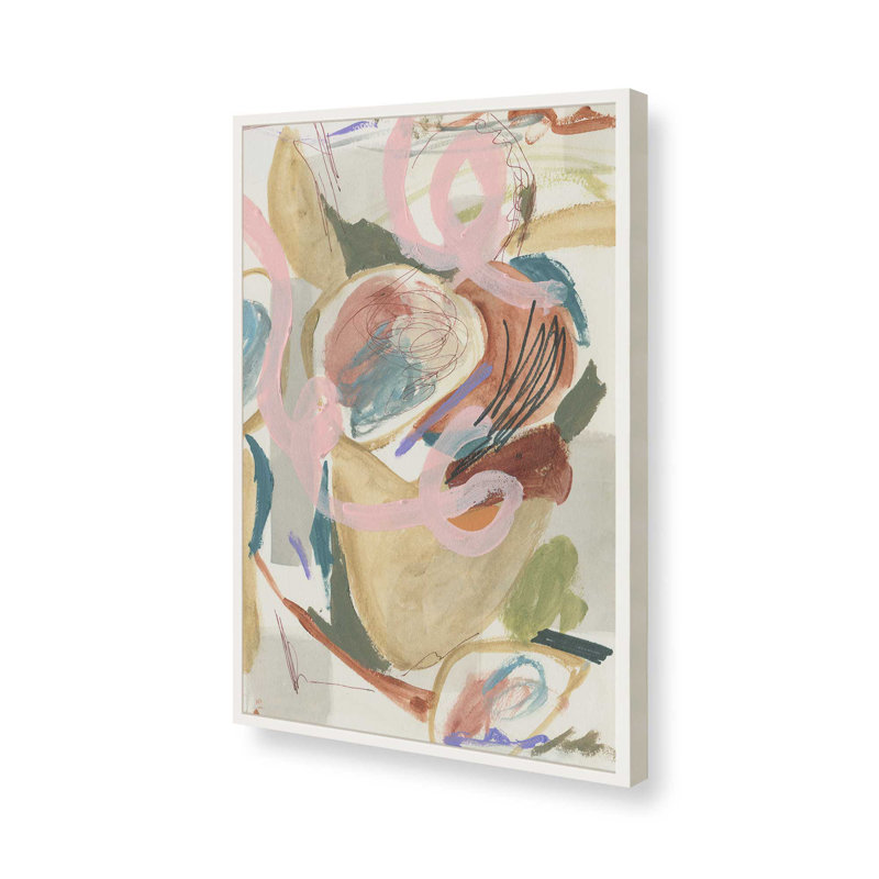 «Unraveled Pulse II» par Melissa Wang, reproduction d'art sur toile, H 16 po x l 12 po, Blanc
