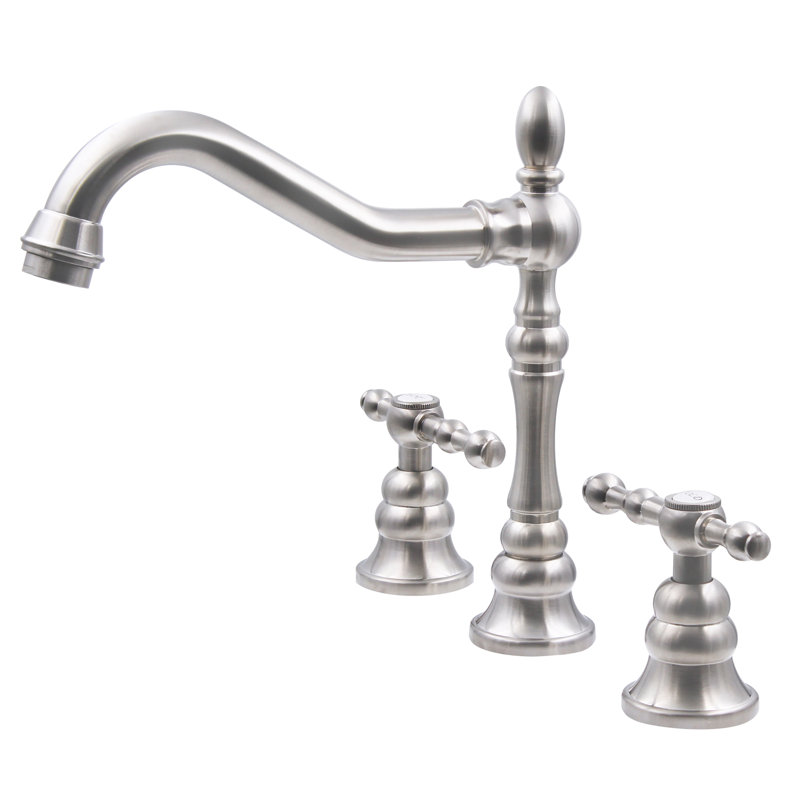 Miller 2-handle Bathroom Faucet with Drain Assembly, Brushed Nickel