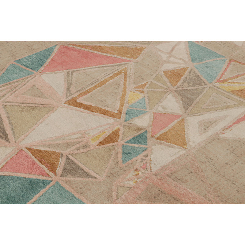 Handmade Silk and Wool Area Rug