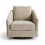 Fauteuil d'appoint pivotant en chenille Conway-1069960986
