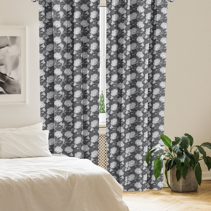 Rideaux 4 panneaux East Urban Home, L 56 po x L 95 po