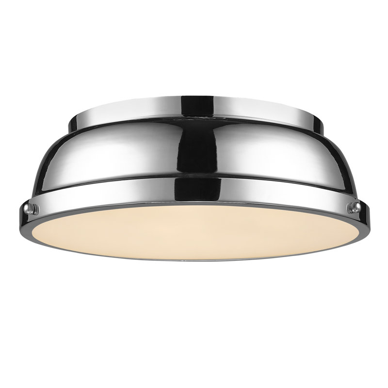 Plafonnier encastré 2 lumières Calico, Chrome, Chrome