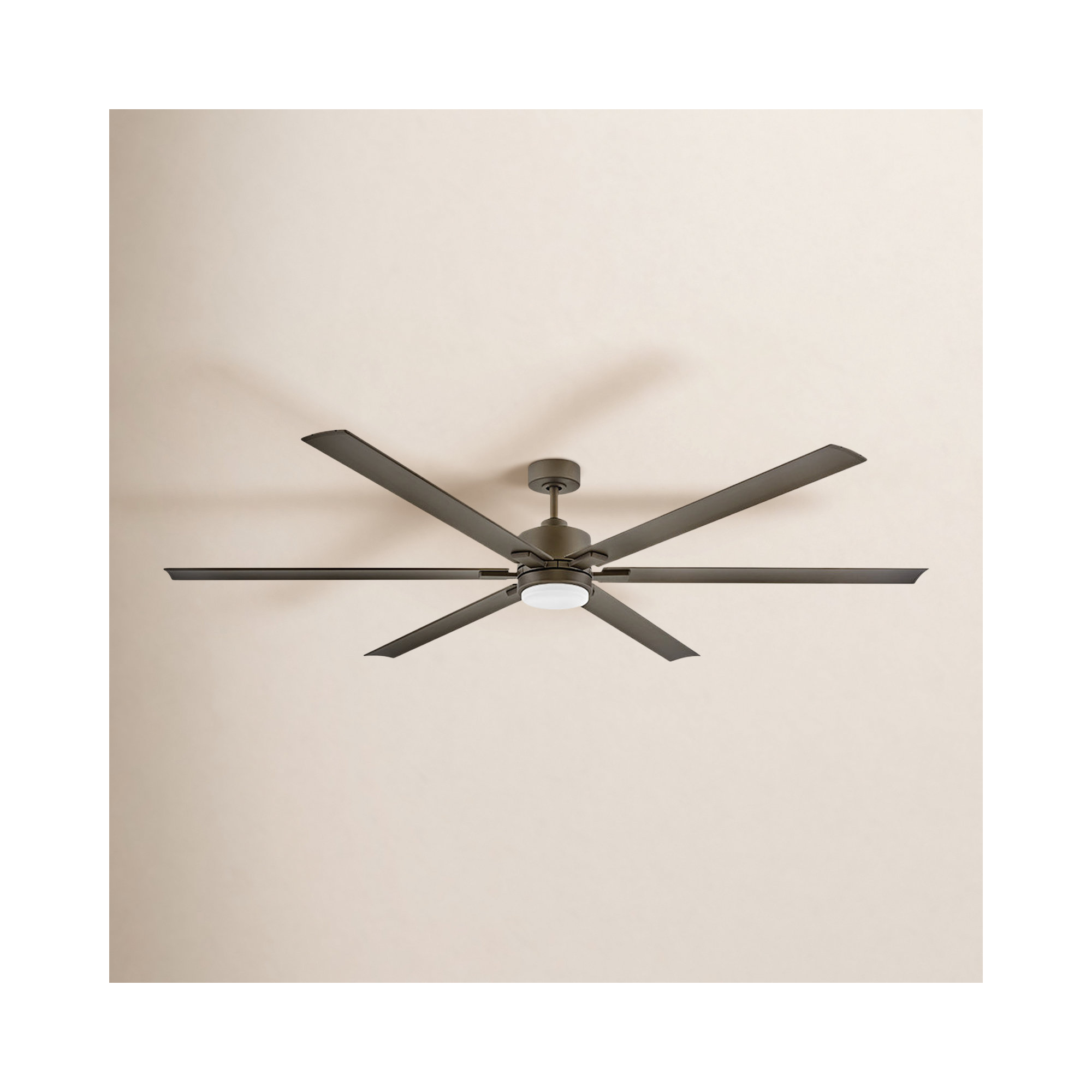 82" Collette 6 - Blade LED Standard Ceiling Fan with Wall Control and Light Kit Included, 82" Wide, Metallic Matte Bronze