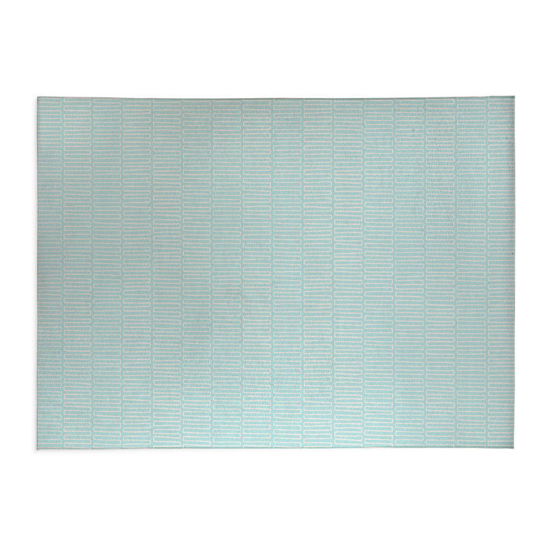 Tapis de bureau Block Block, L 6 pi x L 4 pi, Bleu clair