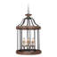 Lustre cylindrique 6 lumières lanterne Arkaitz-1400573220