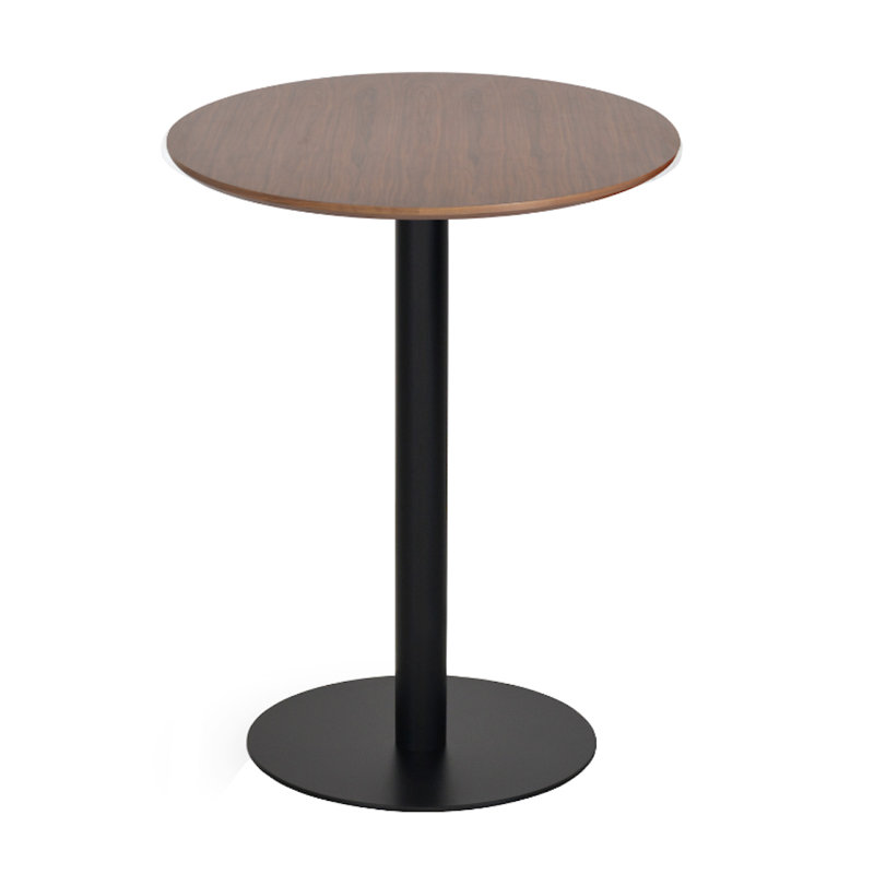 Table de salle à manger Tango, Noir, H 34,5 po x L 32 po x l 32 po, Noyer