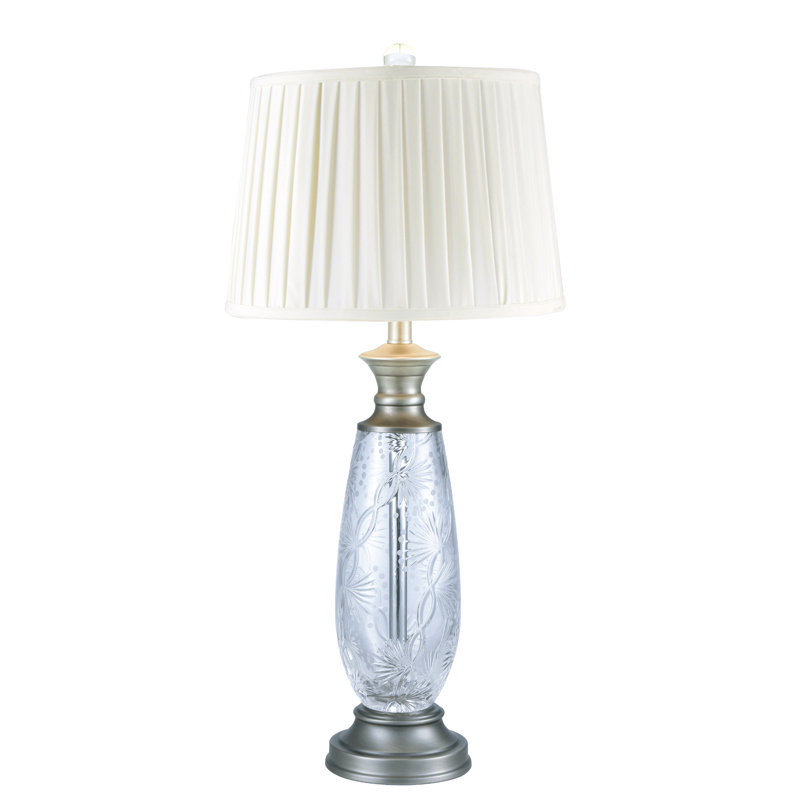 Lampe de table en nickel antique 30,5 po Pinar