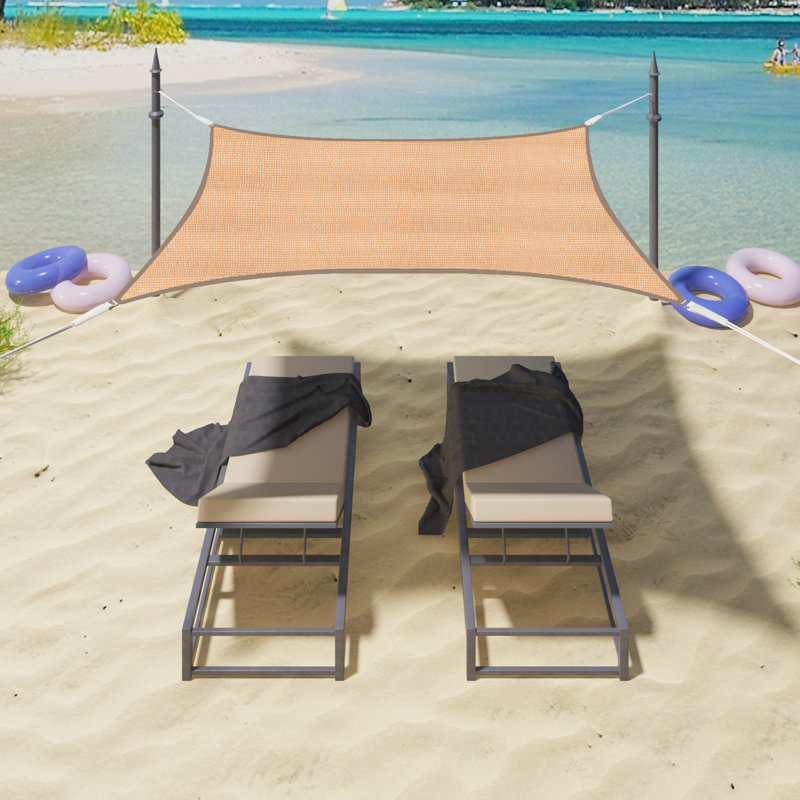 Dulac Square Shade Sail, Sand, 500cm H x 500cm W x 0.2cm D