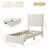 Twin Bed Frame with Under-Bed Drawer
