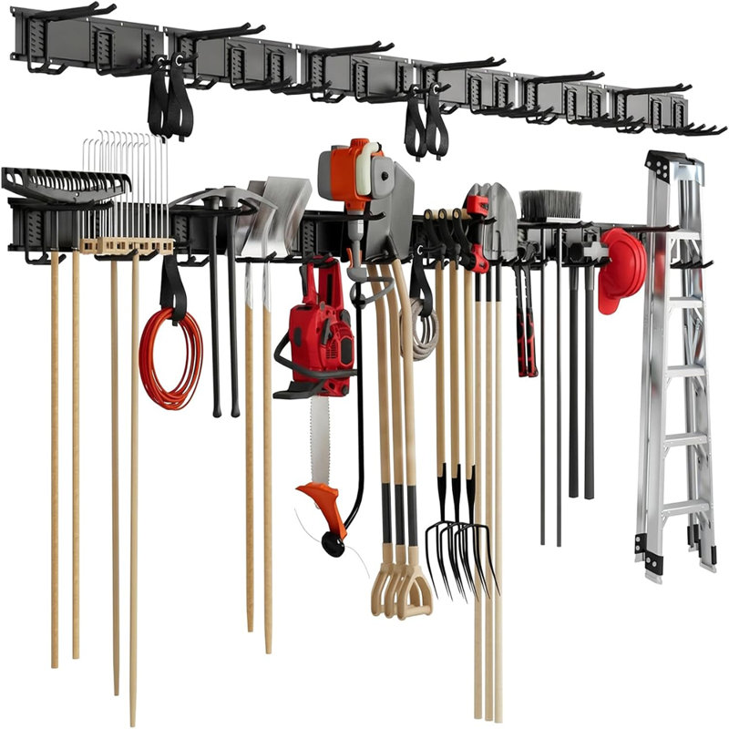 3 pièces Support de rangement pour outils de garage, outil de support de rangement de garage robuste