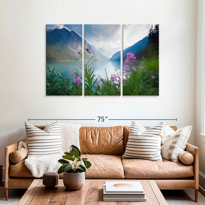 Alvord Lake Louise Blooms, H 36 po x l 57 po