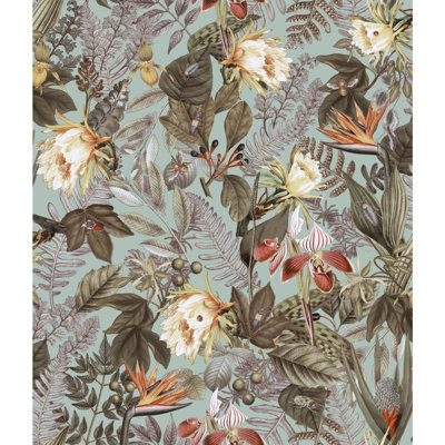 Hornsey Flowers 3.12' L x 21" W Peel and Stick Wallpaper Roll