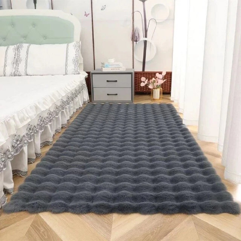 Rabit Wave Grey, Rectangle 50 x 80 cm