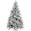 7.5' Tall Artificial Christmas Tree With Flocked Snow Feature, Realistic, Flame Retardant, Easy Assembly Presented Details, , Method