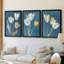 FLORAL Series CL - 3 pièces sur toile tendue avec châssis encadré-92145533-92145534