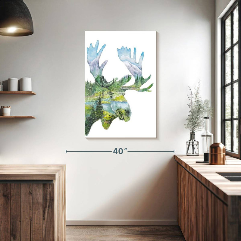 Brampt Nature Moose, 39" H x 26" W