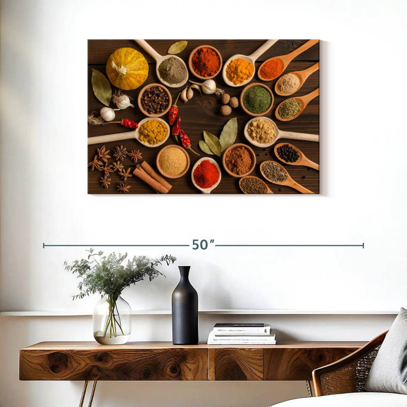 Yarlin Many Spices And Herbs, 24" H x 36" W
