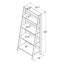 Bibliothèque échelle de H 55 po x l 24,1 po Haralda-1329872240