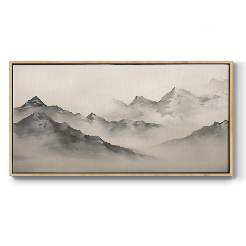 Paysage, série CCDXII, toile tendue avec châssis, prête à être accrochée, H 21 po x l 41 po, Naturel