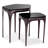 Deacon Glass Top End Table Set