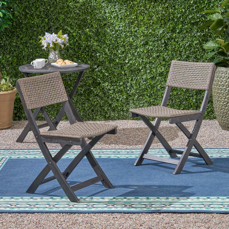 HILLSIDE BISTRO CHAIR,Set Of 2, Chair, Grey/Brown