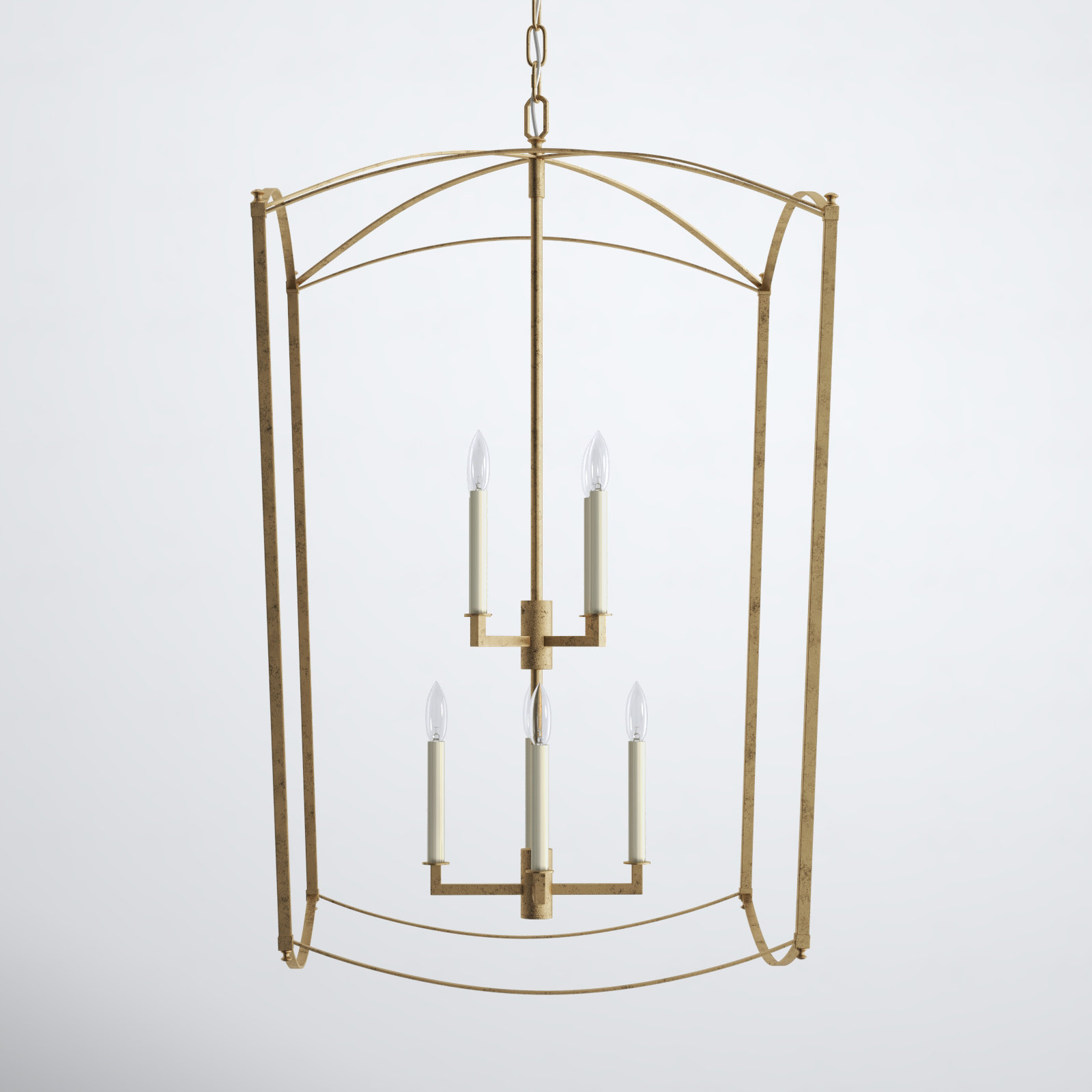 Olive 8-Light Lantern Chandelier, Antique Guild