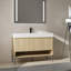 Ensemble de meuble-lavabo de salle de bain avec lavabo simple, ensemble d'armoires de rangement modernes