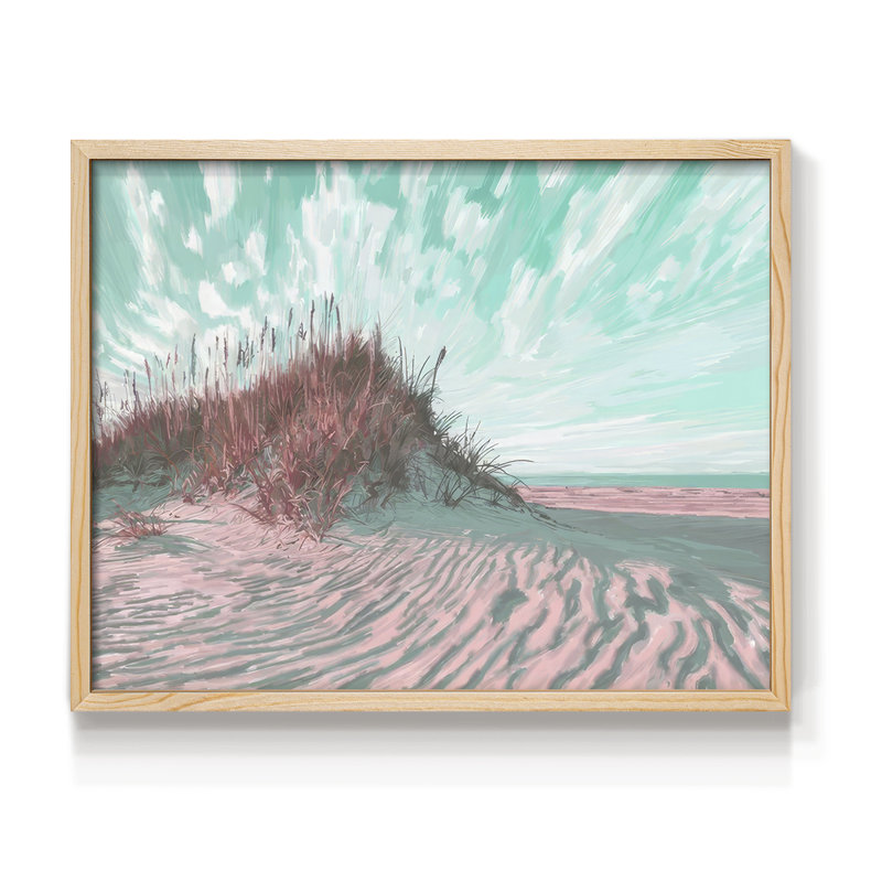 Dramatic Dunes I - Impression encadrée - Restickable, Naturel, H 16 po x l 20 po