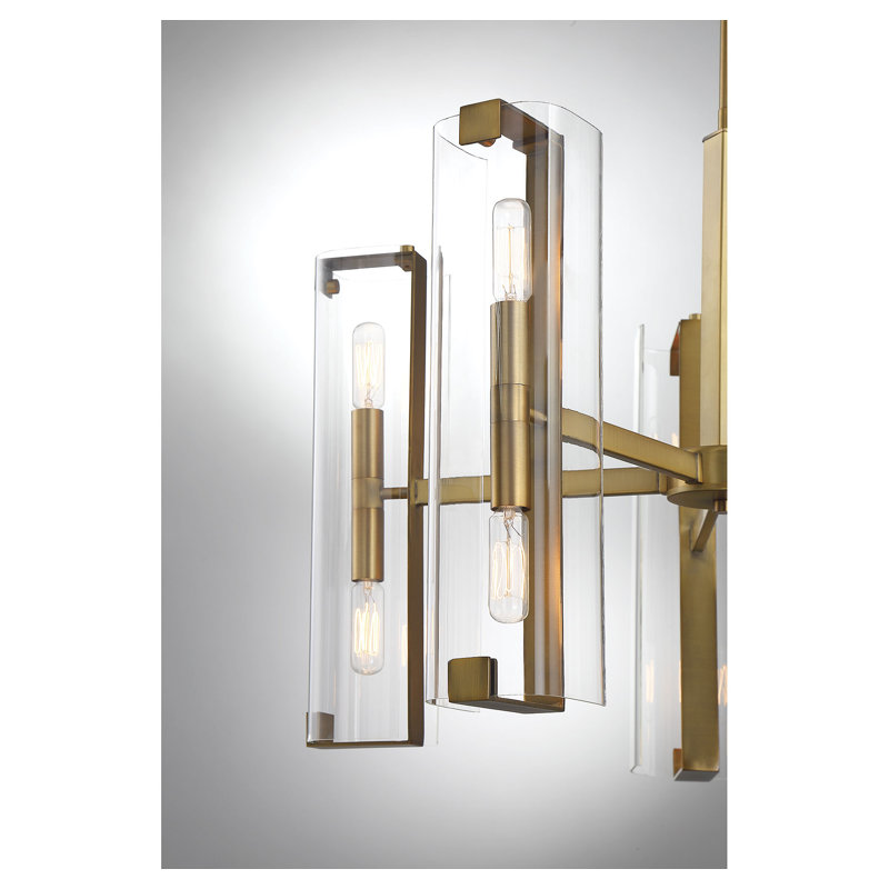 Winfield 10-Light Chandelier, Warm Brass
