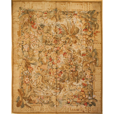 Tapis moderne noué à la main 11,10 x 14,8 po Modren