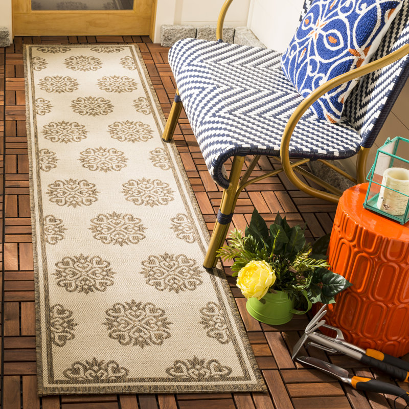 Powersville Performance Geometric Indoor/Outdoor Area Rug, Runner 2'2" x 6'