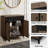 30" Free Standing Single Bathroom Vanity With Manufactured Wood Top With Sink And Faucet