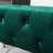 Sira Velvet Button Tufted Bench With Gold Metal Legs-607070976
