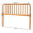Baxton Studio Finley Turned Bobbin Headboard - Crafted Wood Panel with Decorative Spindle Design for Cottage Farmhouse Bedroom, Full, Oak Brown-1830990125