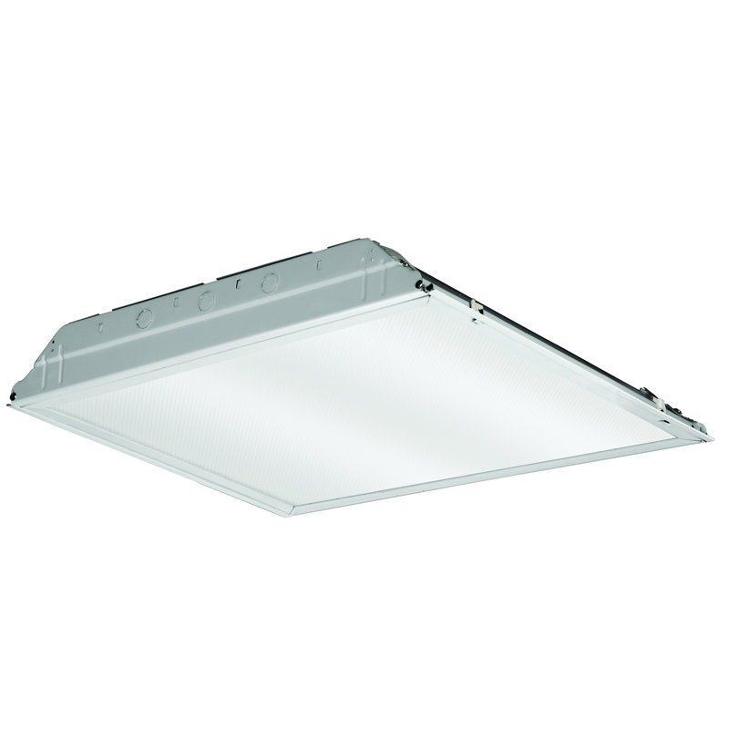Luxe 24" Square LED Indoor/Outdoor Ceiling Light in Flush White