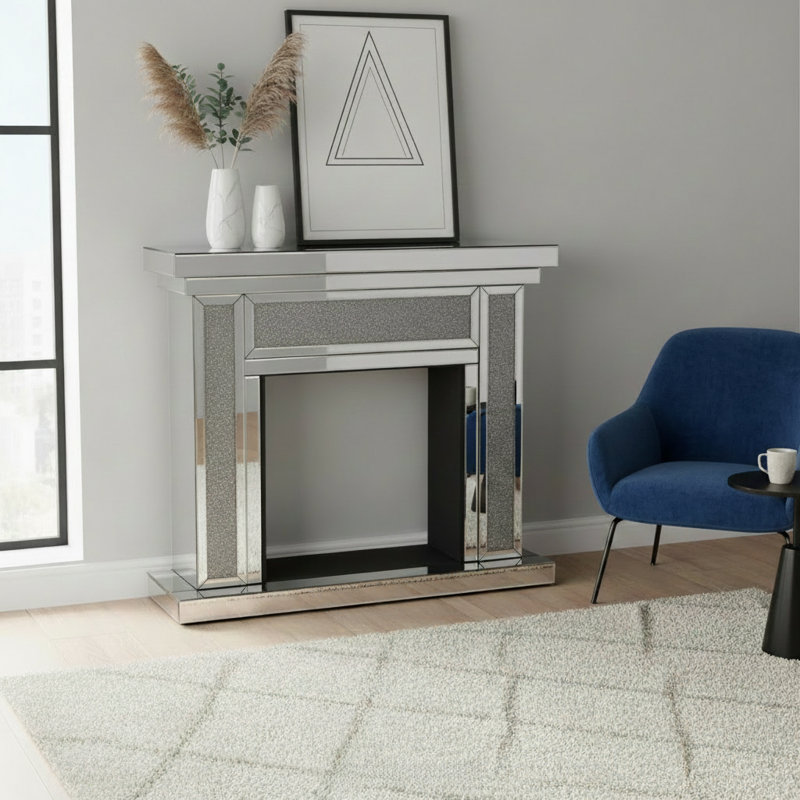 46.06"*12.59" Mirror Fireplace Mantel Surround--mantel Only
